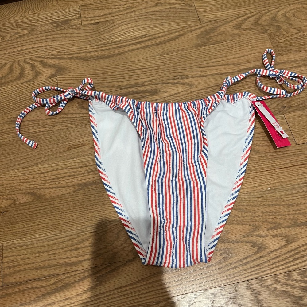 NWT target red white and blue bikini bottoms